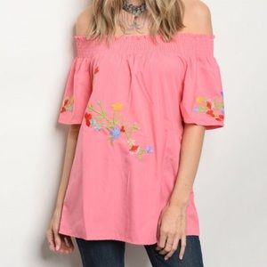 Embroidered Poplin Tunic